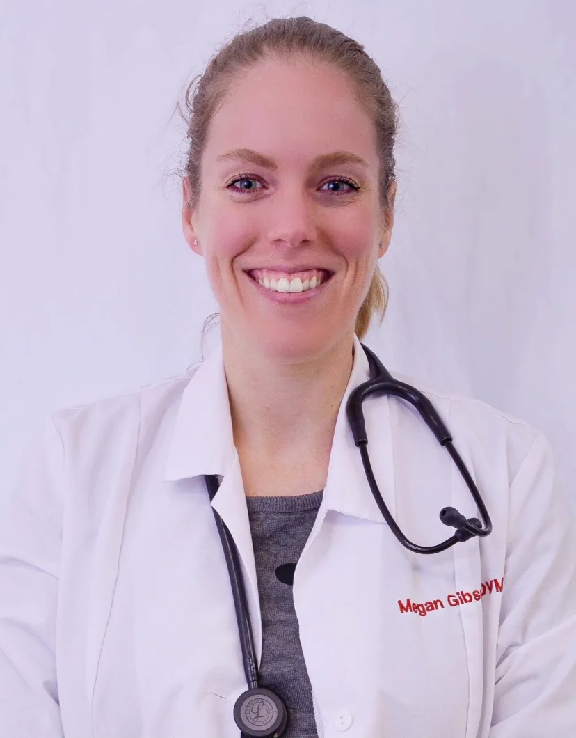 Dr. Megan Gibson at Clocktower Animal Hospital